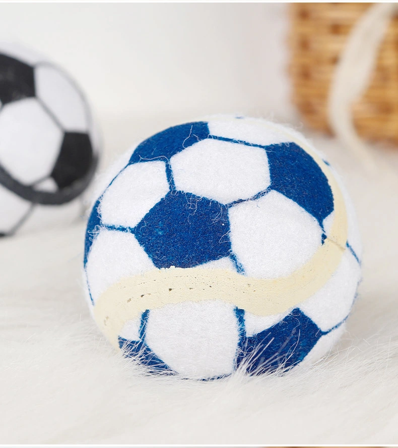 Hot Sell Pet Toy Bite Resistance Football Toy Ball Dog Molar Cute Round Shape Sounding Chew Toy Training Ball Pet Supplies